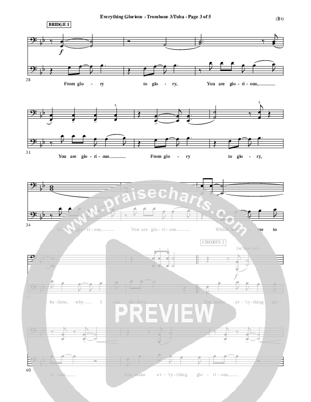 Everything Glorious Trombone 3/Tuba (David Crowder)