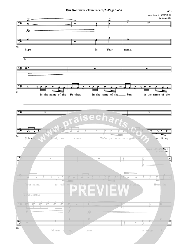 Our God Saves Trombone 1/2 (Paul Baloche)