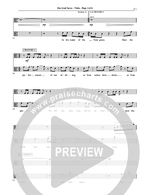 Our God Saves Viola (Paul Baloche)