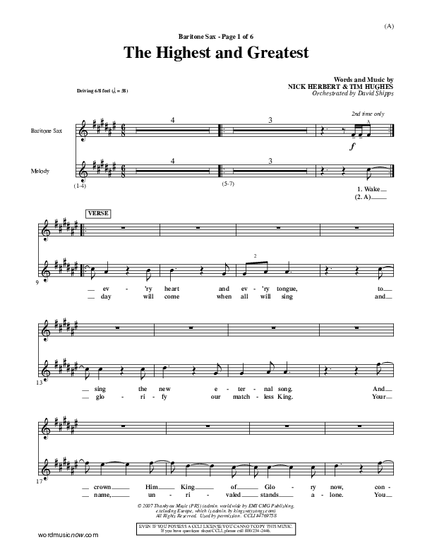 The Highest And The Greatest Bari Sax (Tim Hughes)