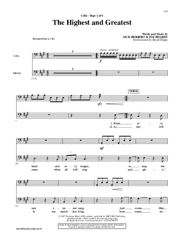 The Highest And The Greatest Cello (Tim Hughes)