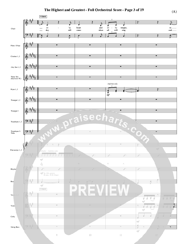 The Highest And The Greatest Conductor's Score (Tim Hughes)