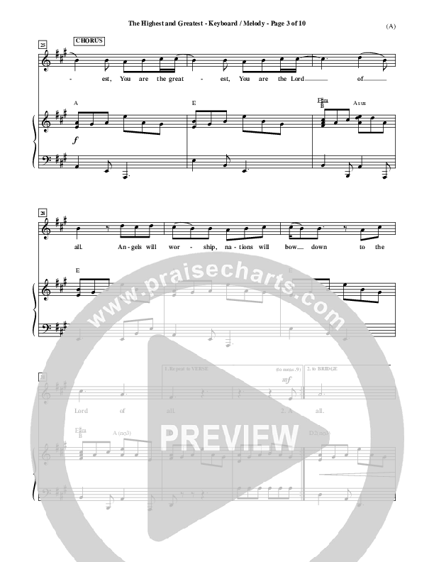 The Highest And The Greatest Piano/Vocal (Tim Hughes)