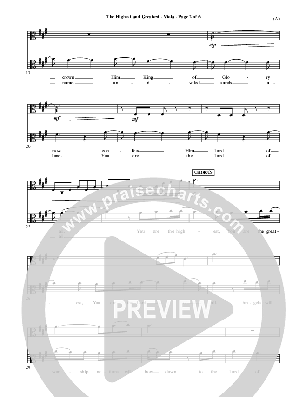 The Highest And The Greatest Viola (Tim Hughes)