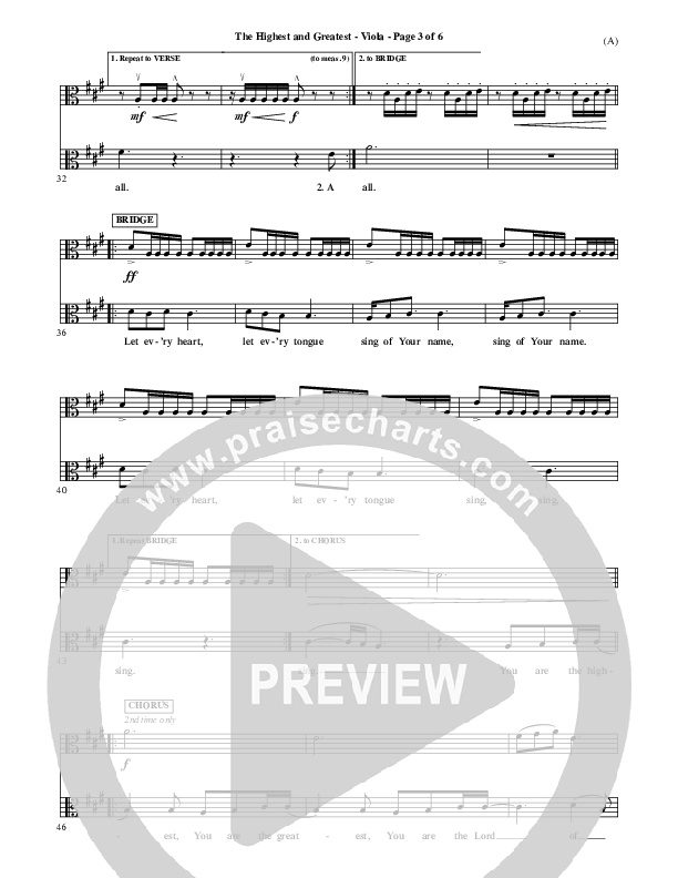 The Highest And The Greatest Viola (Tim Hughes)