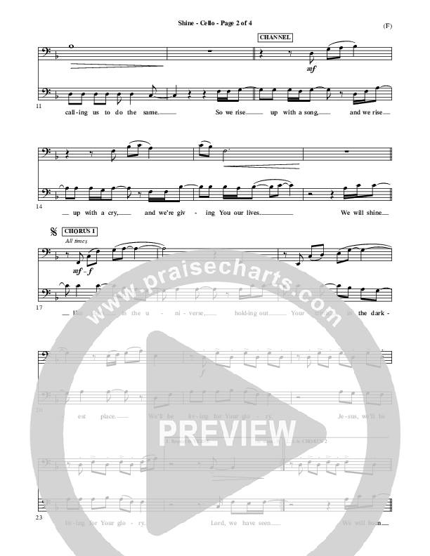 Shine Cello (Matt Redman)