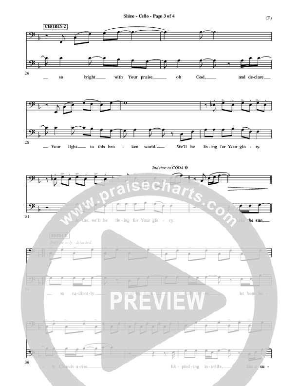 Shine Cello (Matt Redman)