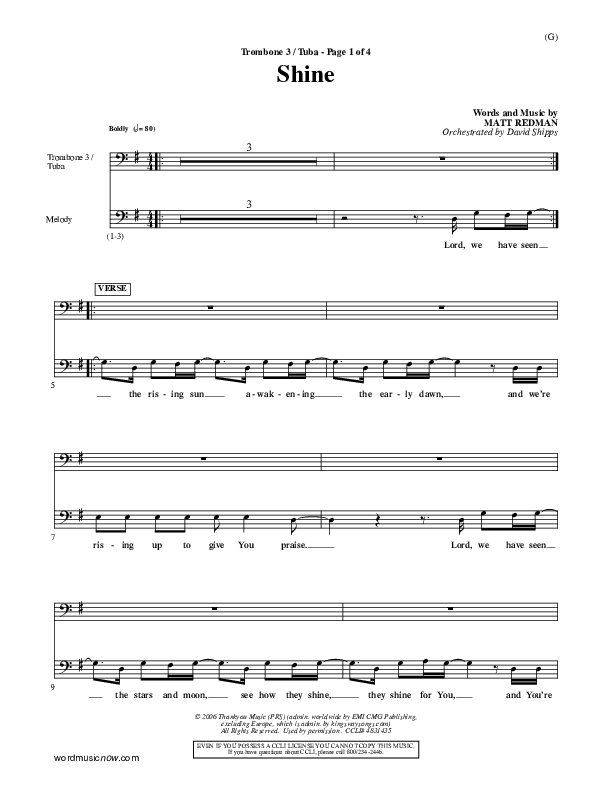 Shine Trombone 3 (Matt Redman)