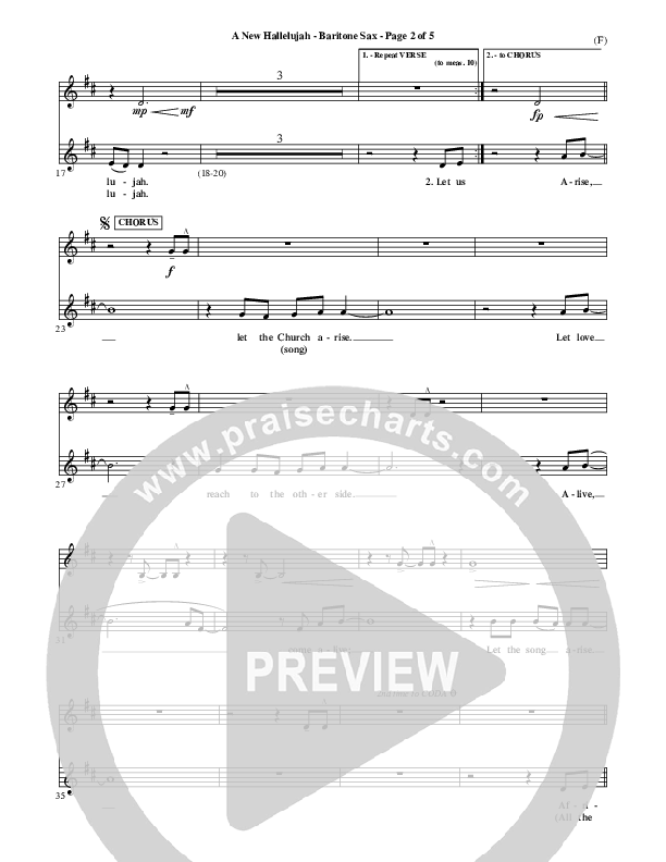 A New Hallelujah Bari Sax (Michael W. Smith)