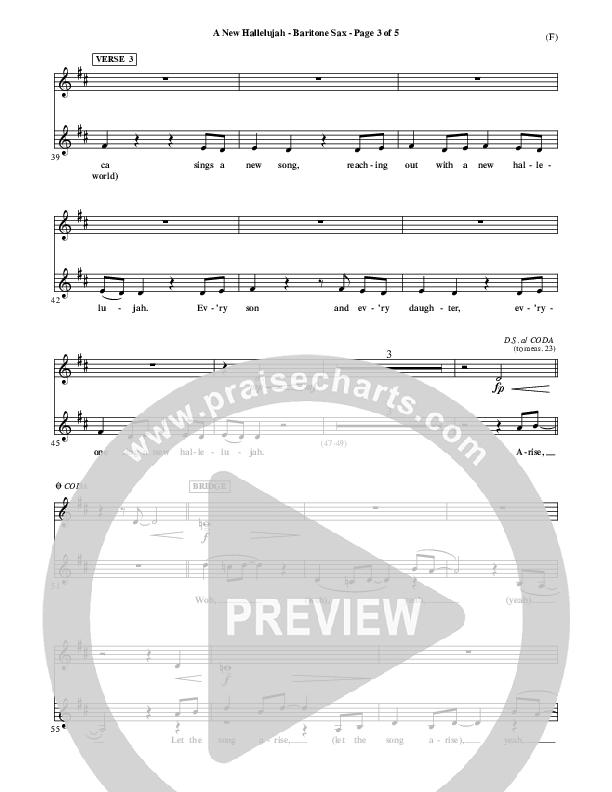 A New Hallelujah Bari Sax (Michael W. Smith)