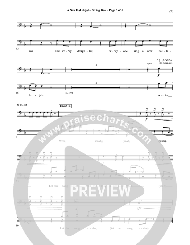 A New Hallelujah Double Bass (Michael W. Smith)