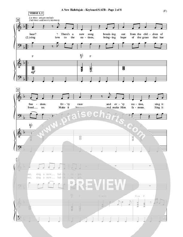 A New Hallelujah Piano/Vocal (SATB) (Michael W. Smith)