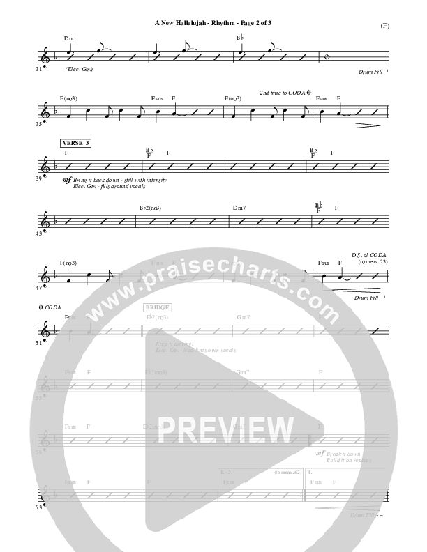 A New Hallelujah Rhythm Chart (Michael W. Smith)