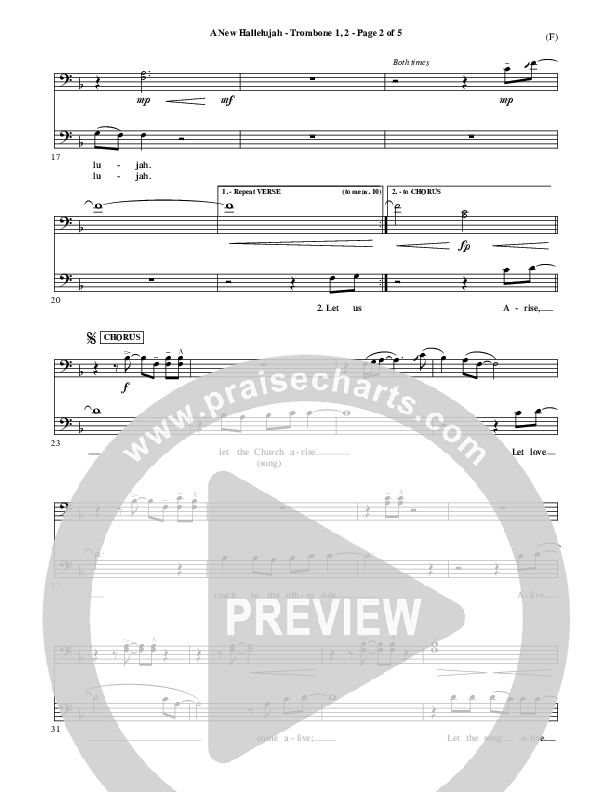 A New Hallelujah Trombone 1/2 (Michael W. Smith)
