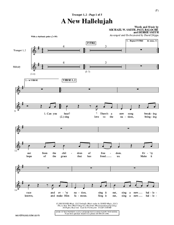 A New Hallelujah Trumpet 1,2 (Michael W. Smith)