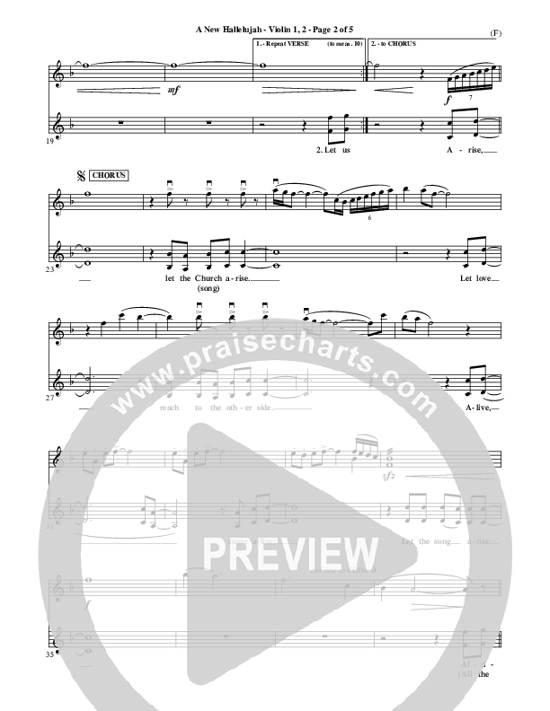 A New Hallelujah Violin 1/2 (Michael W. Smith)