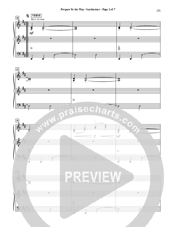 Prepare Ye The Way Synth (Michael W. Smith)