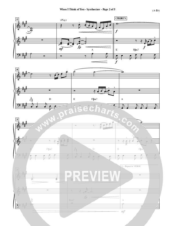 When I Think Of You Synth (Michael W. Smith)