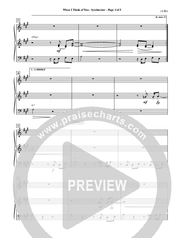 When I Think Of You Synth (Michael W. Smith)