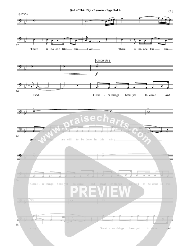 God Of This City Bassoon (Passion)