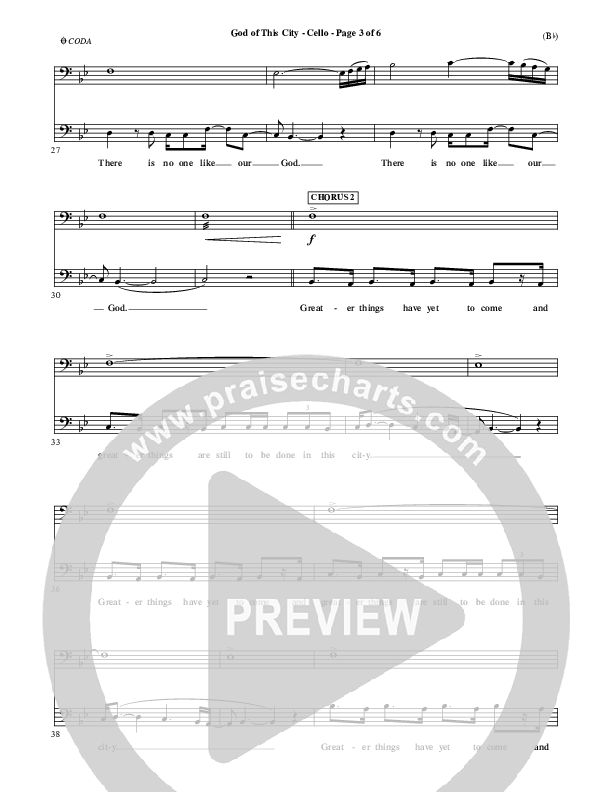 God Of This City Cello (Passion)