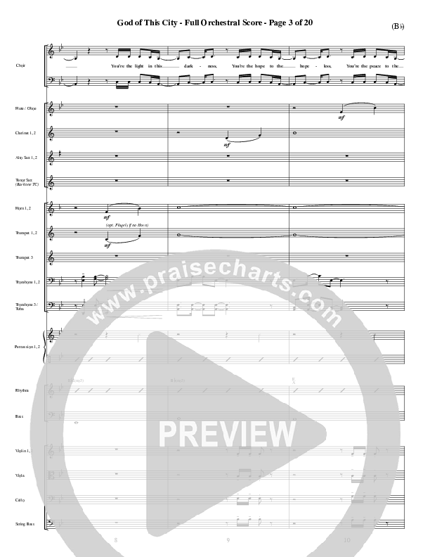 God Of This City Conductor's Score (Passion)