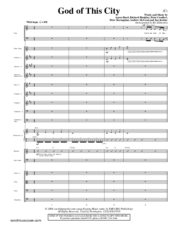 God Of This City Orchestration (Passion)