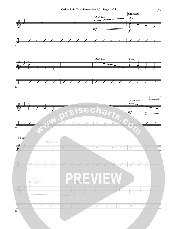 God Of This City Percussion 1/2 (Passion)