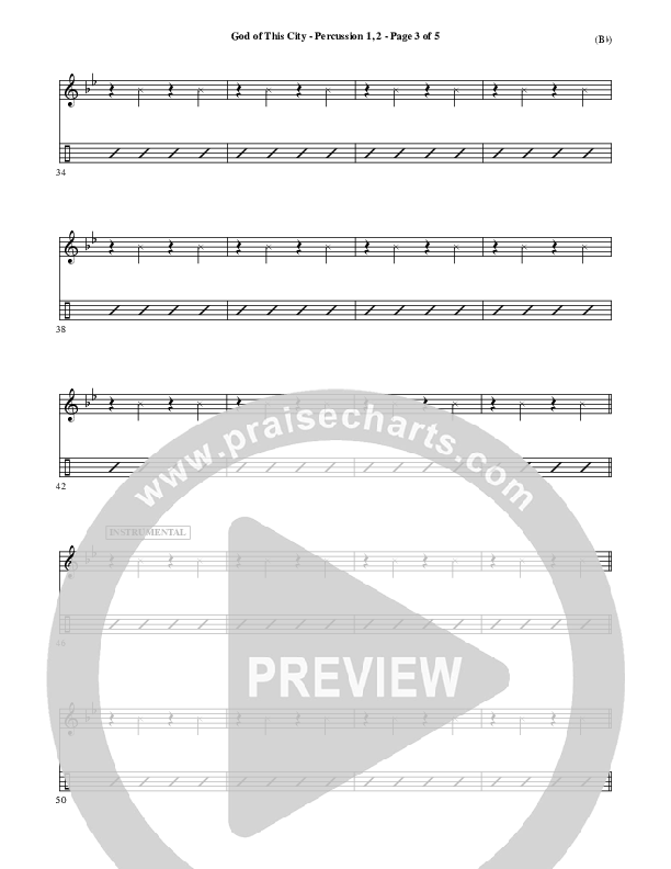 God Of This City Percussion 1/2 (Passion)