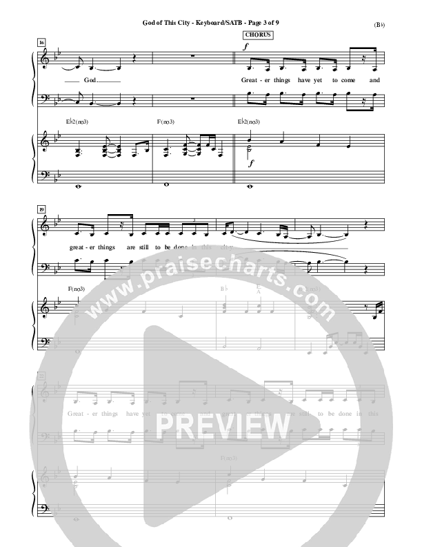 God Of This City Piano/Vocal (SATB) (Passion)