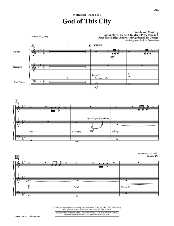 God Of This City Synth (Passion)