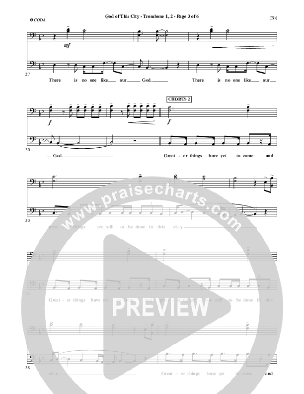 God Of This City Trombone 1/2 (Passion)