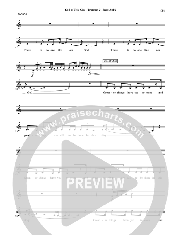 God Of This City Trumpet 3 (Passion)