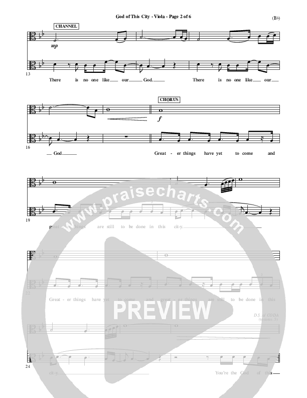 God Of This City Viola (Passion)