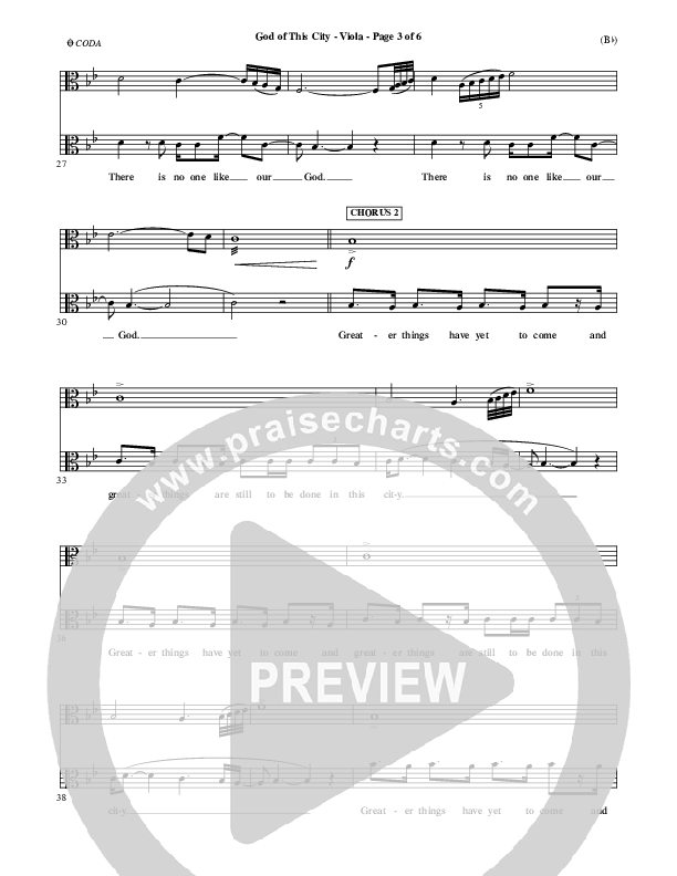 God Of This City Viola (Passion)