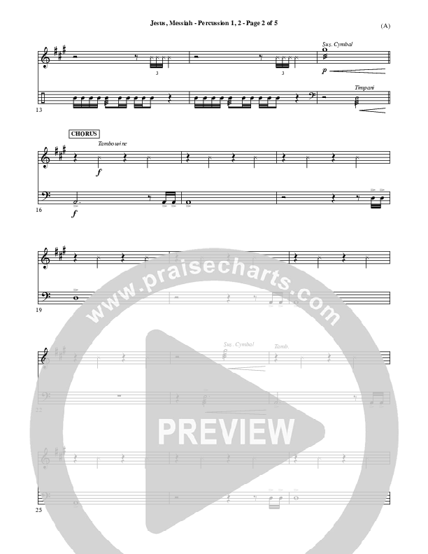 Jesus Messiah Percussion 1/2 (Chris Tomlin)