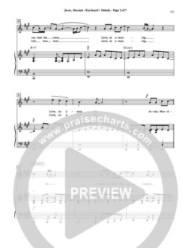 Jesus Messiah Piano/Vocal (Chris Tomlin)