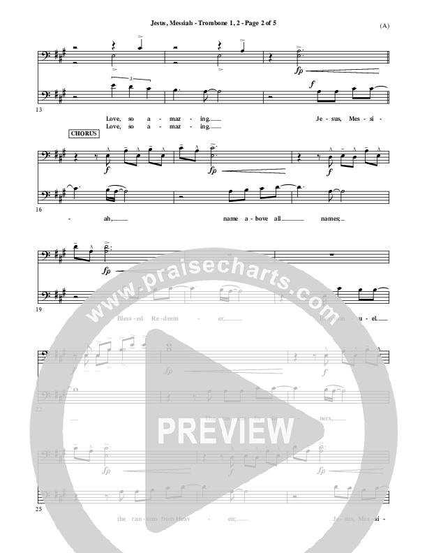 Jesus Messiah Trombone 1/2 (Chris Tomlin)