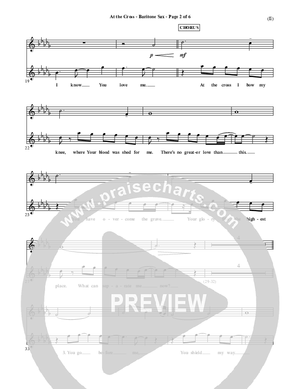 At The Cross Bari Sax (Reuben Morgan)