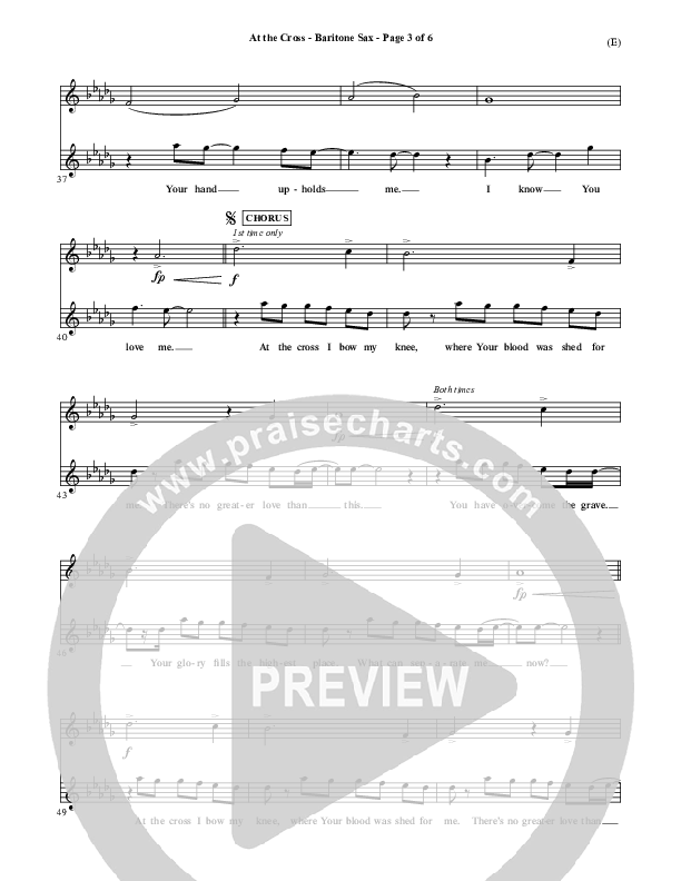 At The Cross Bari Sax (Reuben Morgan)