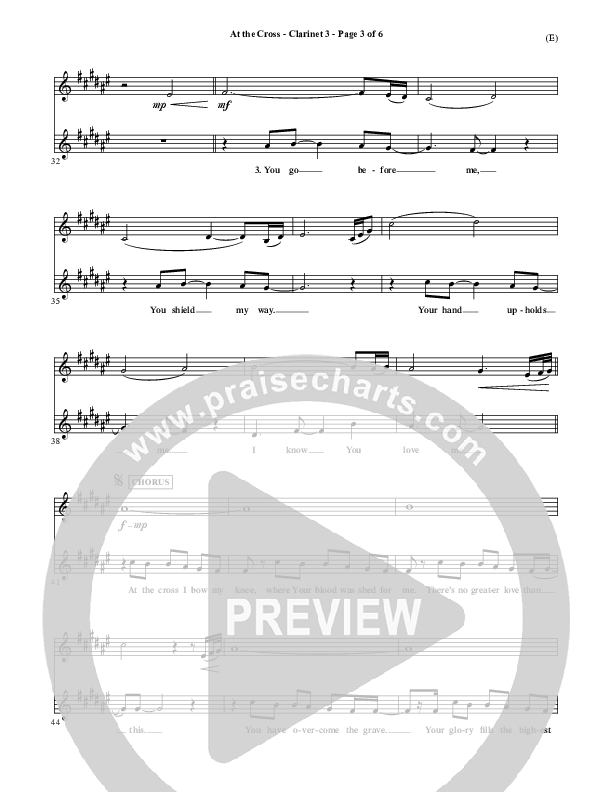 At The Cross Clarinet 3 (Reuben Morgan)