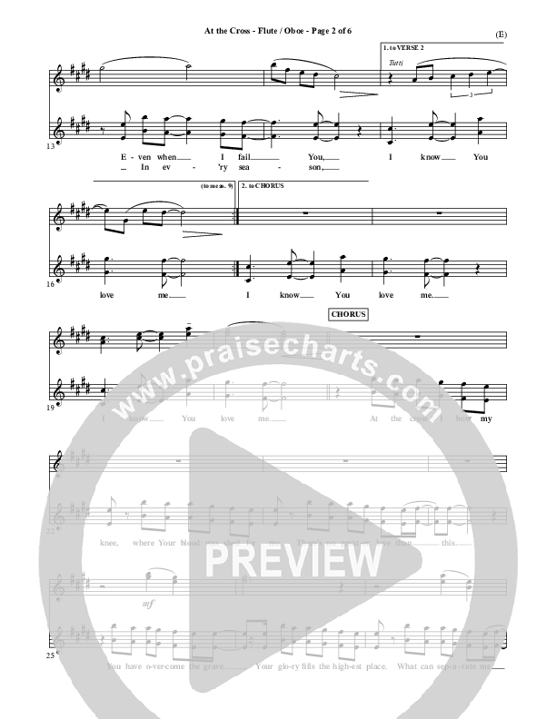 At The Cross Flute/Oboe (Reuben Morgan)