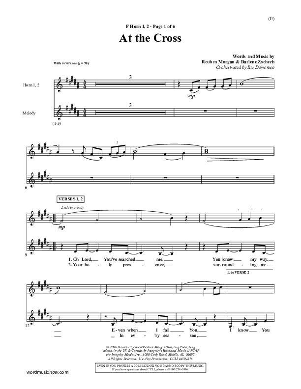 At The Cross French Horn 1/2 (Reuben Morgan)