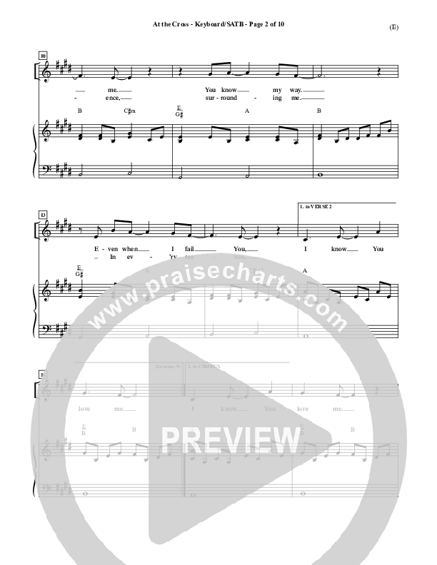 At The Cross Lead Sheet (Reuben Morgan)