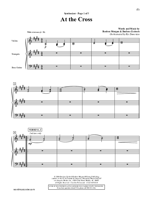 At The Cross Synth (Reuben Morgan)