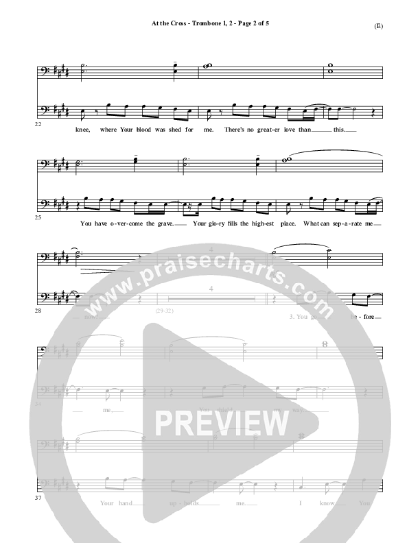 At The Cross Trombone 1/2 (Reuben Morgan)