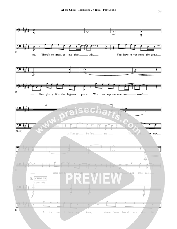 At The Cross Trombone 3/Tuba (Reuben Morgan)