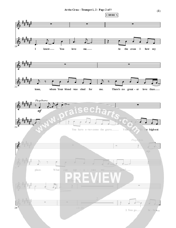 At The Cross Trumpet 1,2 (Reuben Morgan)