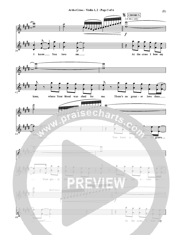 At The Cross Violin 1/2 (Reuben Morgan)