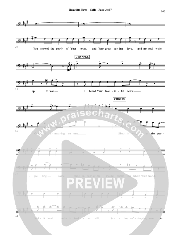 Beautiful News Cello (Matt Redman)